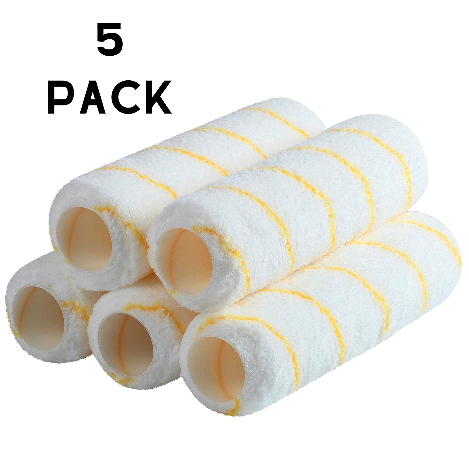 Bates- Paint Roller Covers, 9 Roller Covers, Pack of 5, Covers for Paint  Rollers, Naps for Paint Roller Brush - Bates Choice